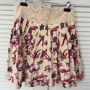 Anthropologie Floral Skirt